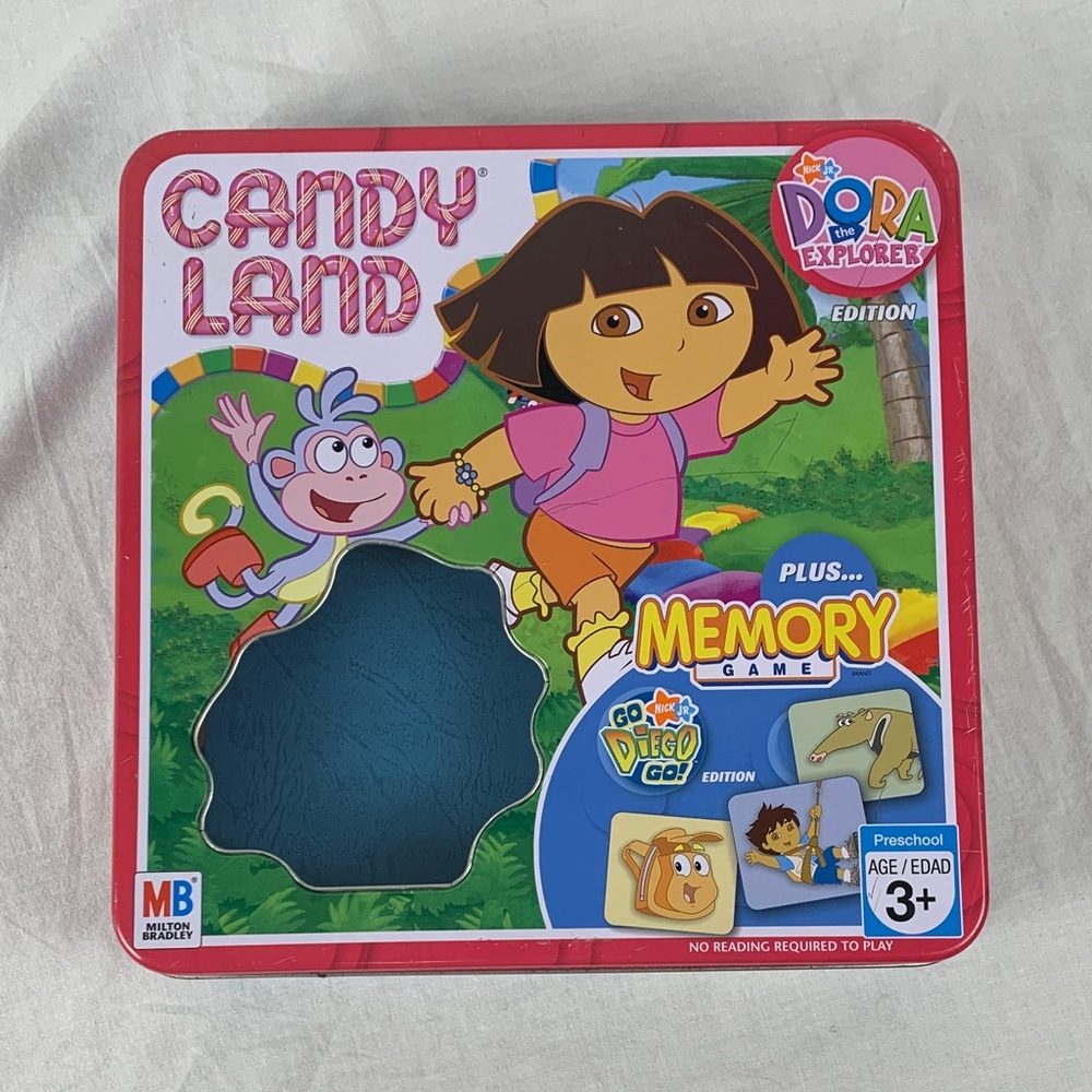 Dora the Explorer Candy Land Memory Game In Collectors Tin